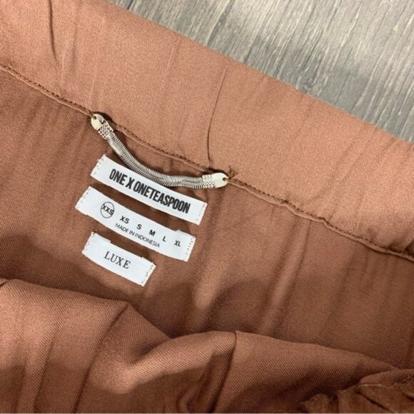 FREE PEOPLE One Teaspoon Boy Bowie Blouse Top Off the Shoulder Flare Wide Sleeve - Picture 4 of 14